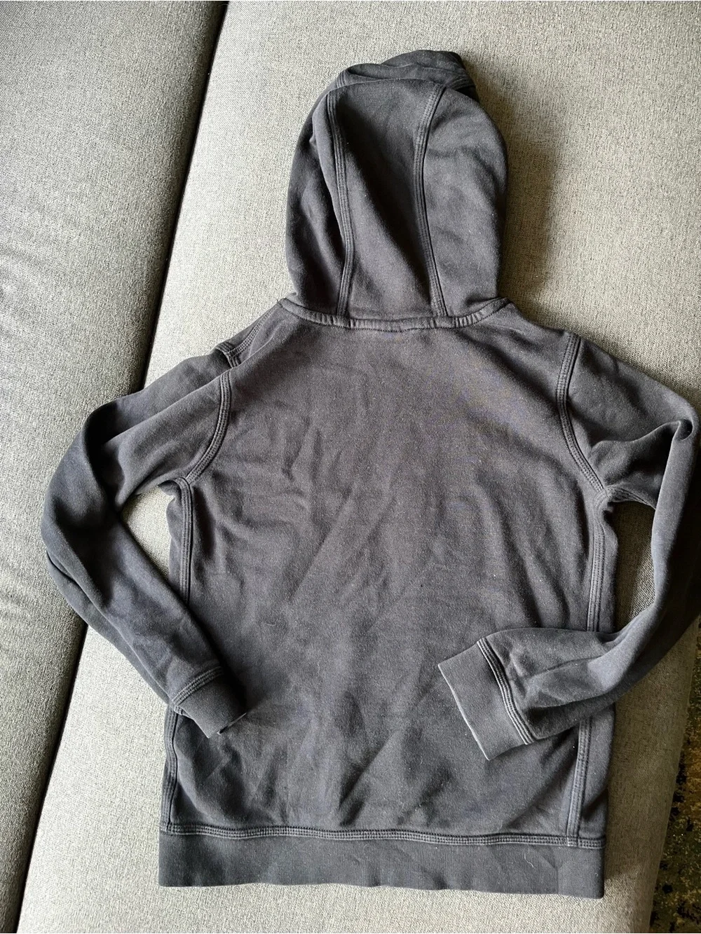 Nike Hoodie Black Paneled Hood Sportswear Club Big Kids’ Pullover Youth Large